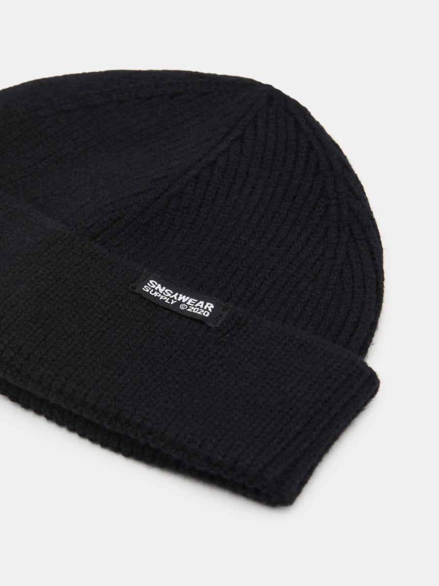 Czapka beanie Kolor czarny  6085F-99X