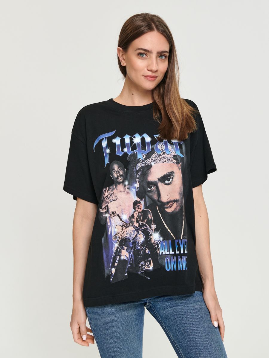Koszulka 2Pac Kolor czarny  YY856-99X