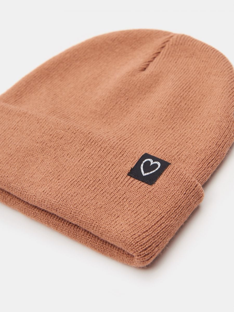 Czapka beanie Kolor brązowy  3245B-82X