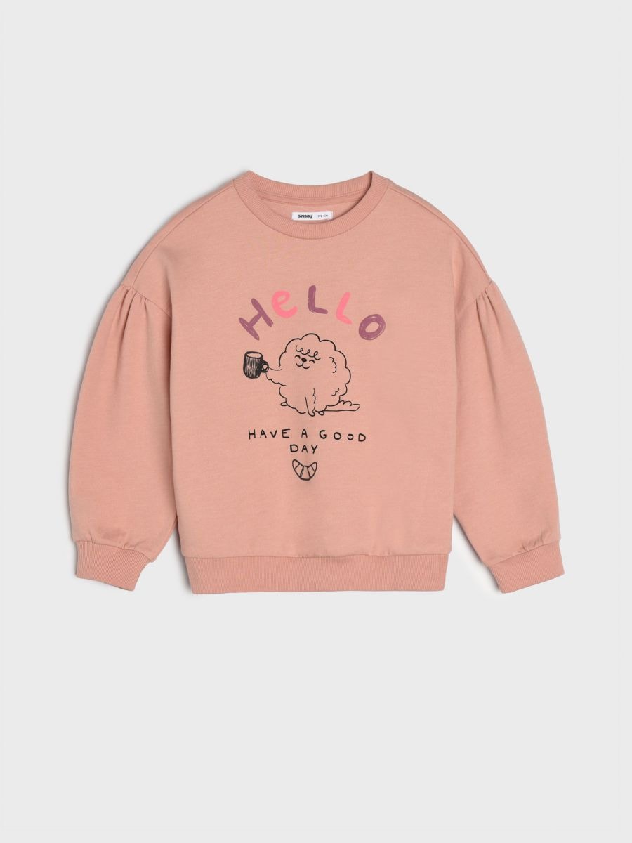 Bluza z nadrukiem Kolor różowy  4616R-39X