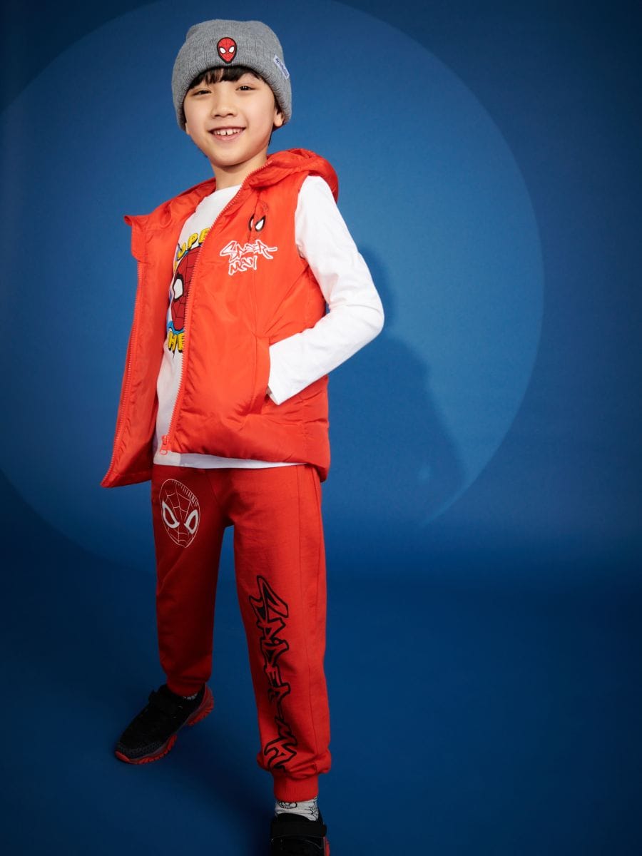 Spodnie dresowe jogger Spiderman Kolor czerwony  5848R-33X