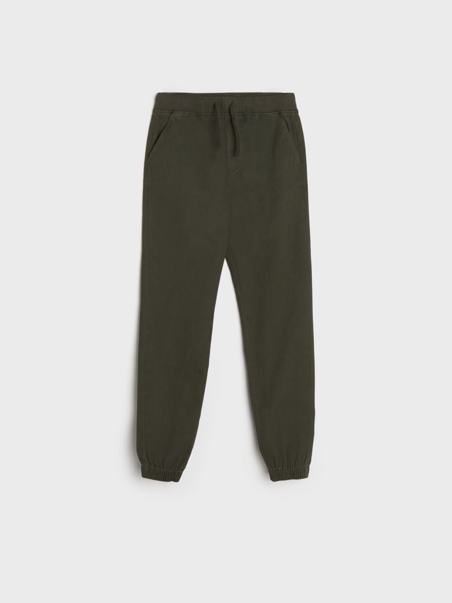 Spodnie jogger Kolor khaki  4364T-87X
