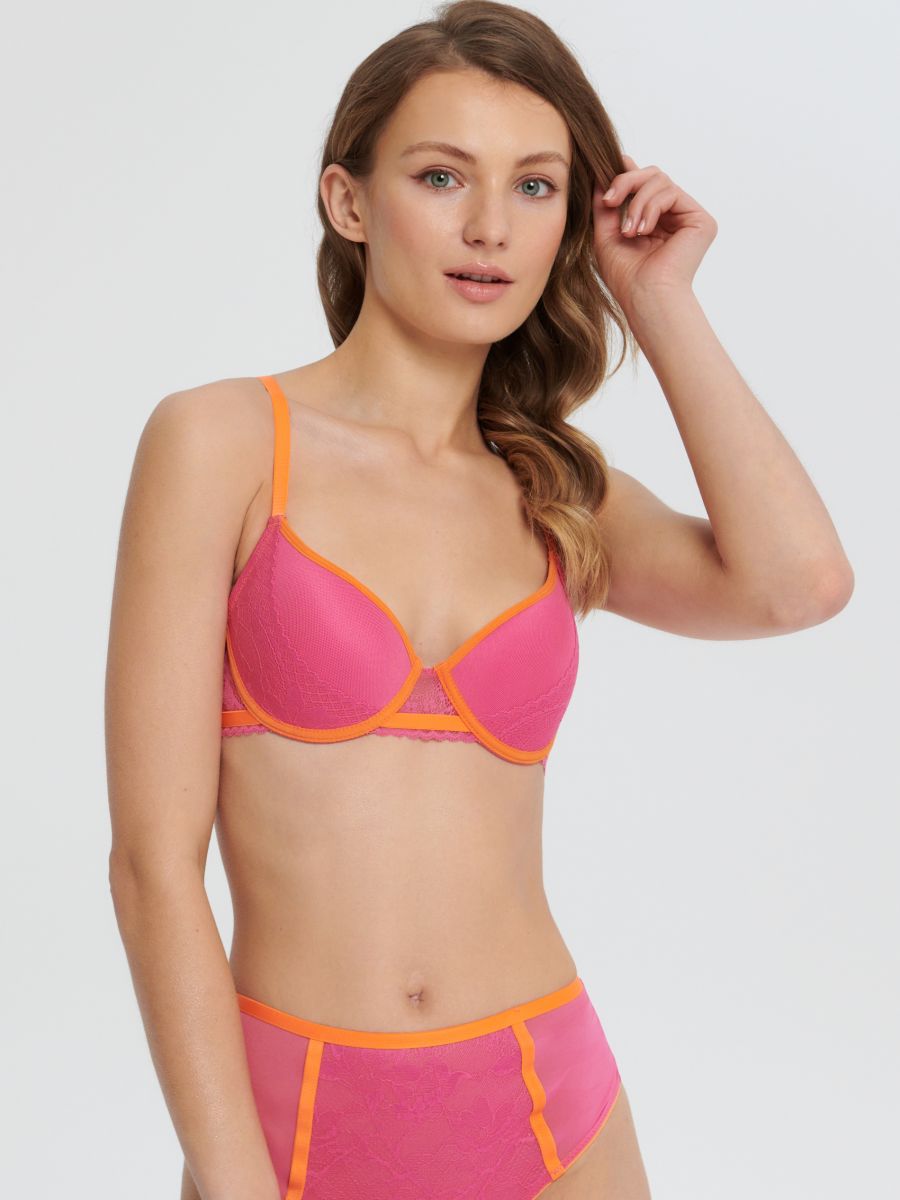 Biustonosz push-up Kolor różowy  8408R-42X