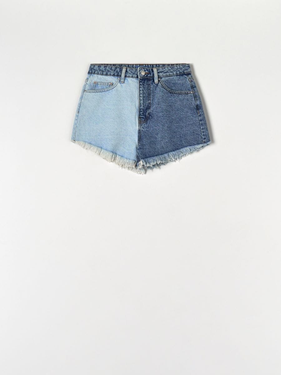 Szorty jeansowe high waist Kolor niebieski  6048J-50J