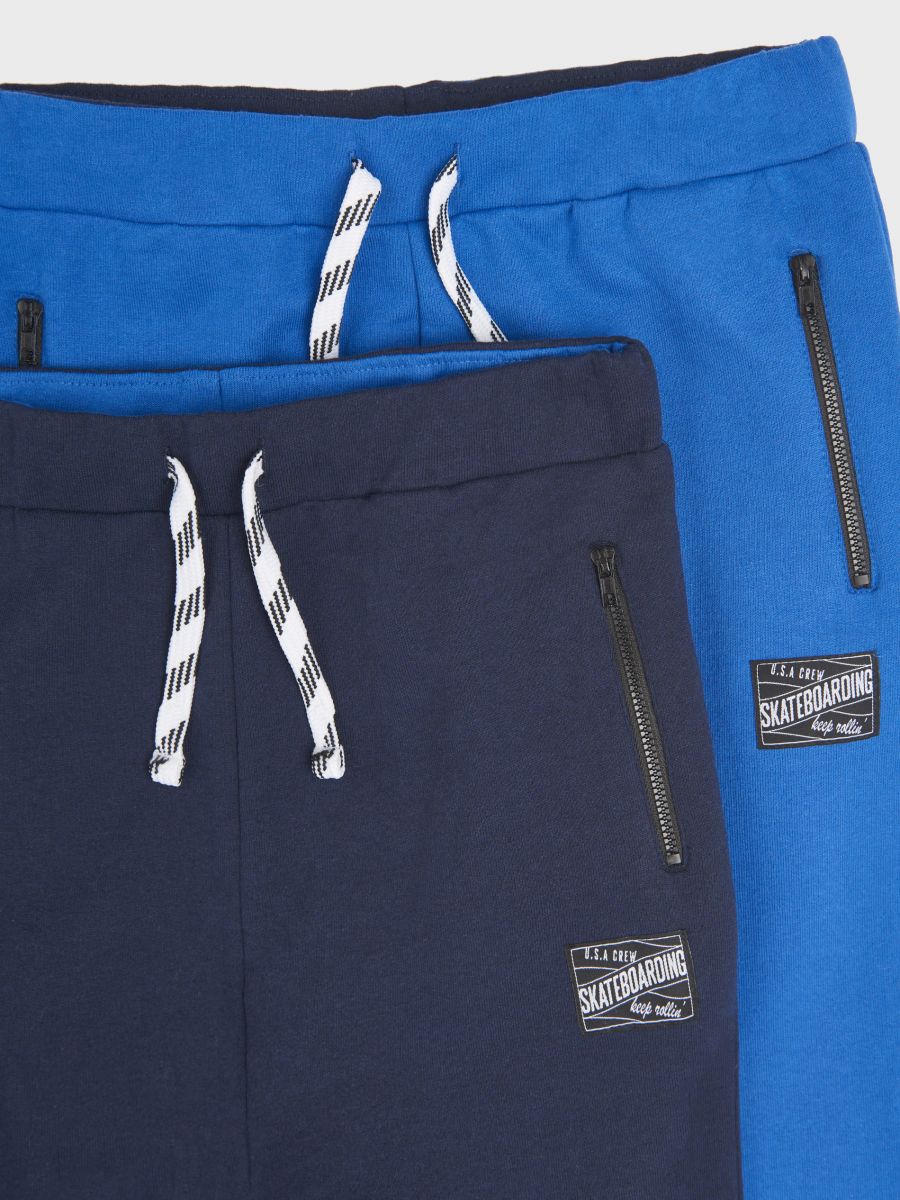 Spodnie dresowe jogger 2 pack Kolor niebieski  5907X-55X