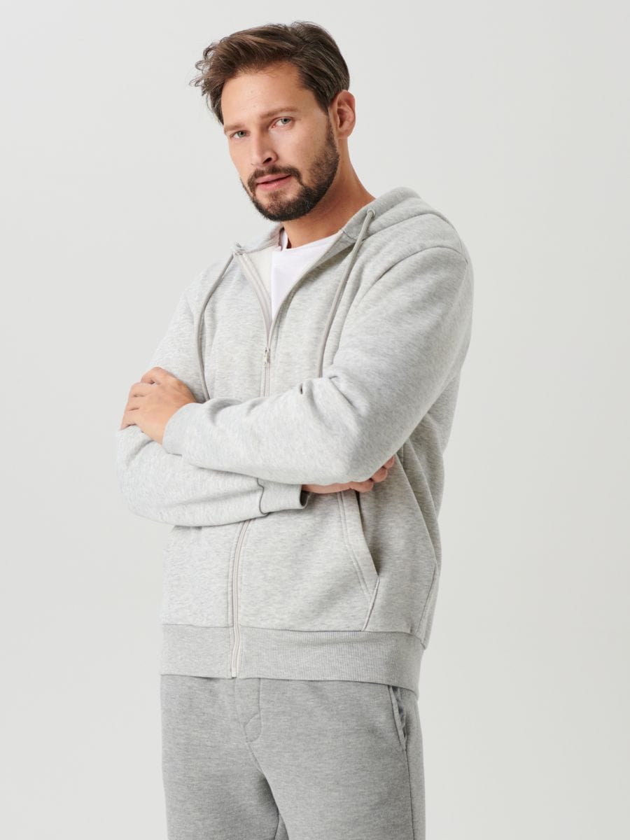 Bluza z kapturem Kolor szary  0069J-09M