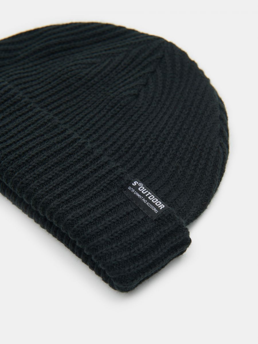 Czapka beanie Kolor czarny  8438I-99X