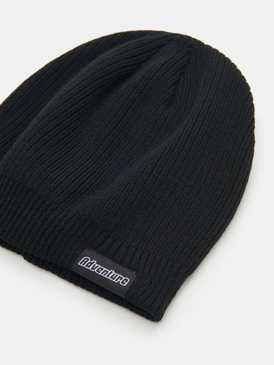 Czapka beanie Kolor czarny  9163I-99X