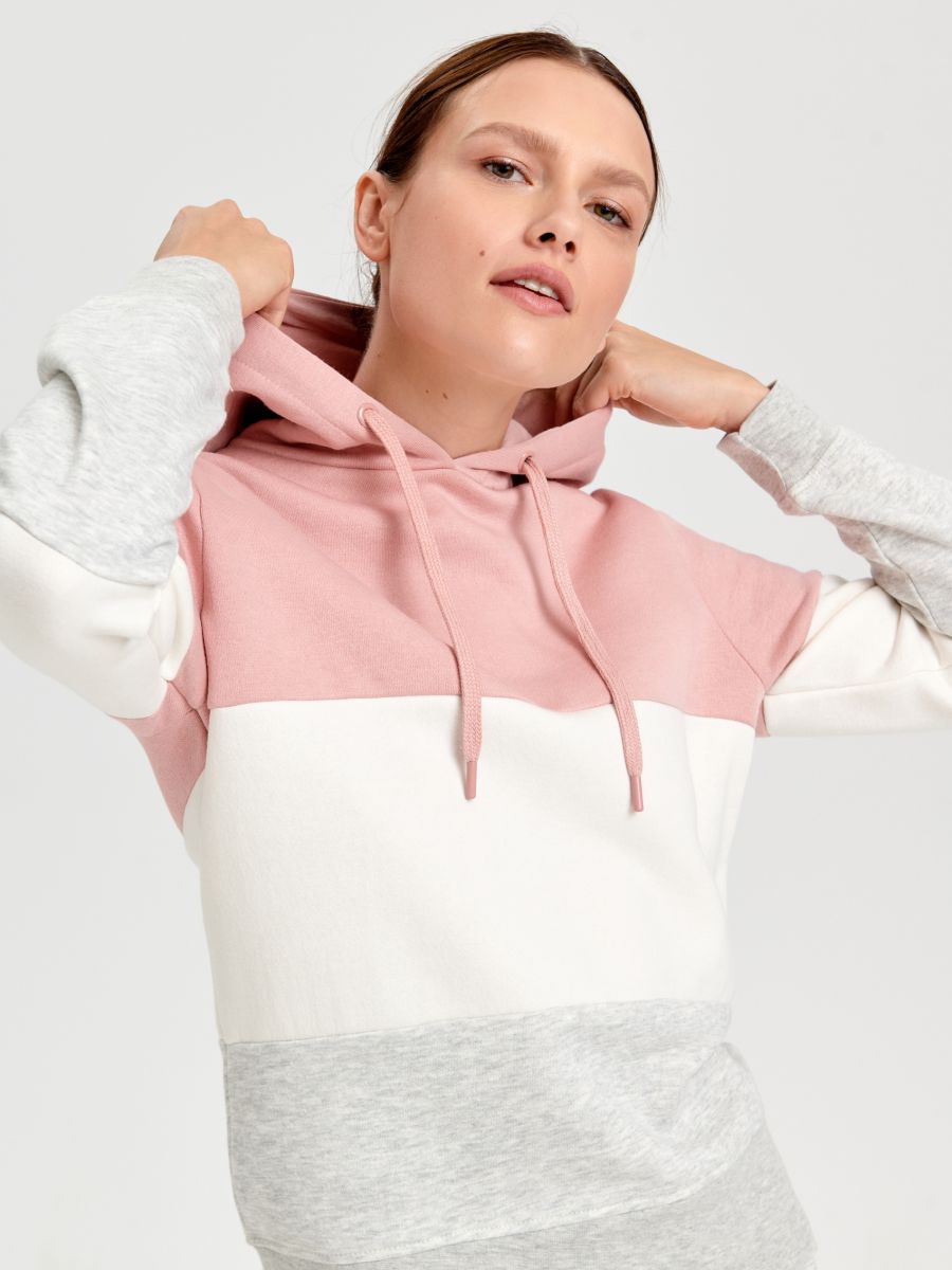 Bluza w paski Kolor różowy  6369J-30X
