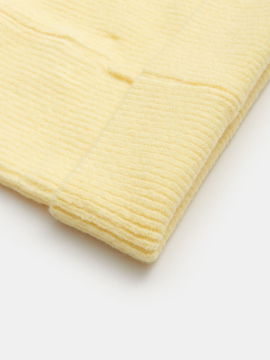 Czapka beanie Kolor żółty  8740F-10M