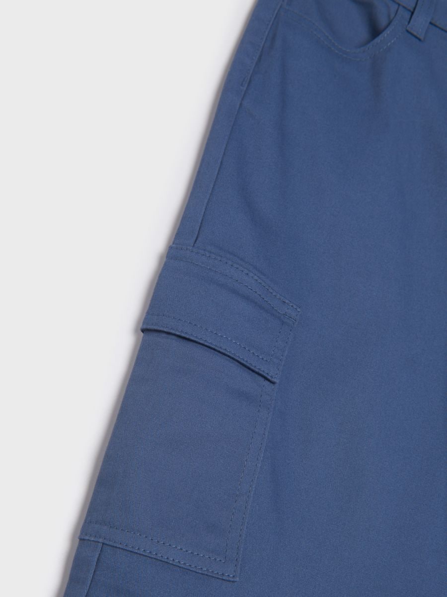 Jeansy cargo Kolor granatowy  2178Q-59X
