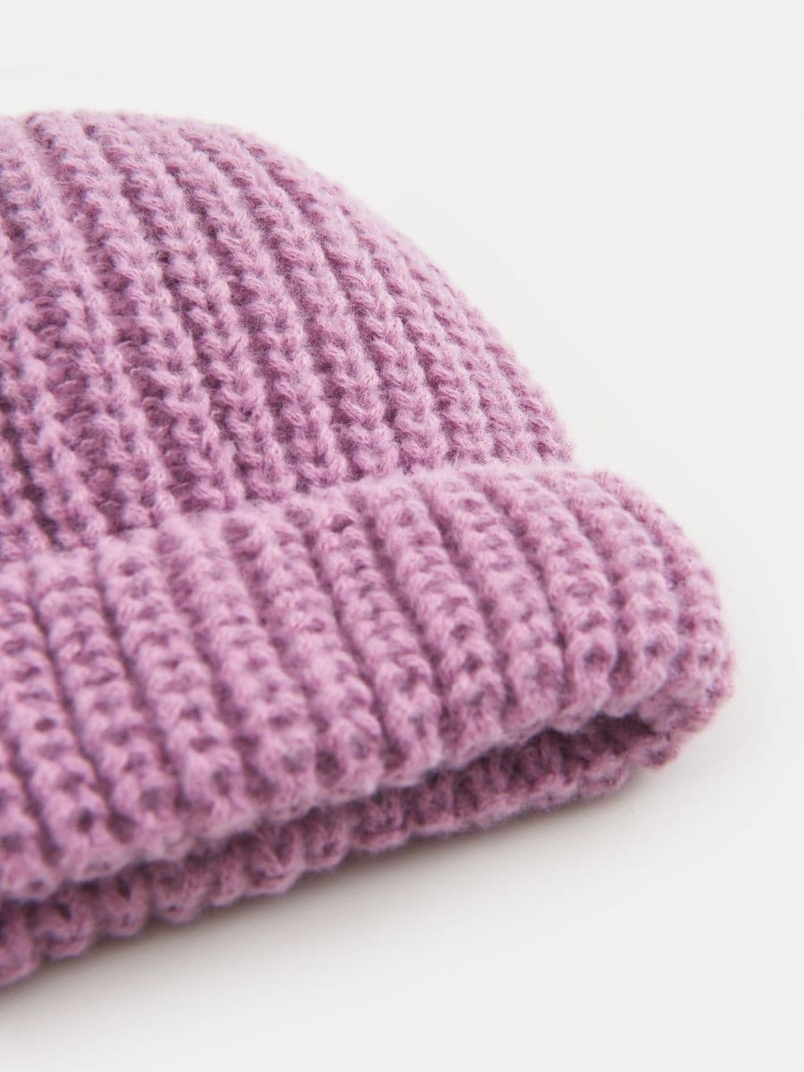 Czapka beanie Kolor fioletowy  6597C-45X