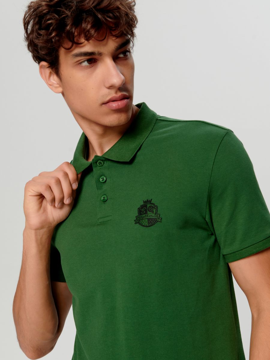 Koszulka polo Harry Potter Kolor zielony  2212O-79X