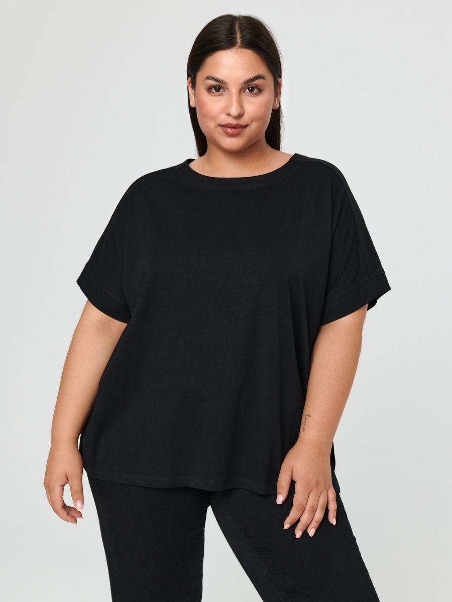 Koszulka basic Kolor czarny  7699A-99X