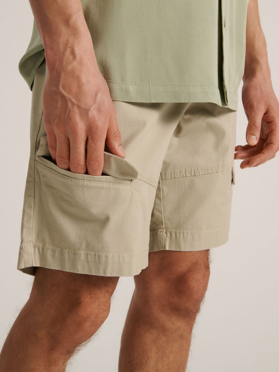 Szorty comfort Kolor żółty  0009T-13X