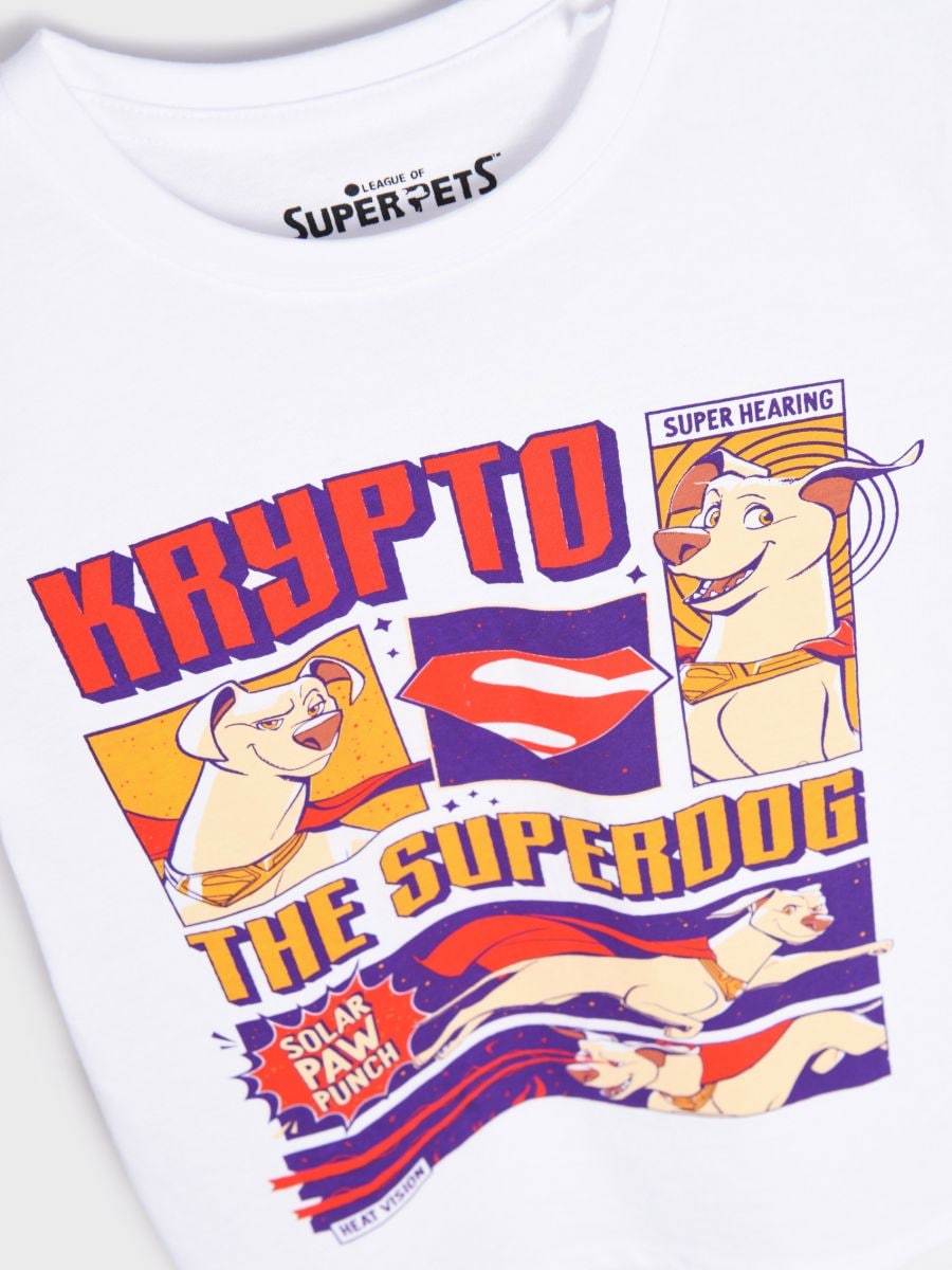Koszulka Krypto Superpies Kolor biały  2530X-00X
