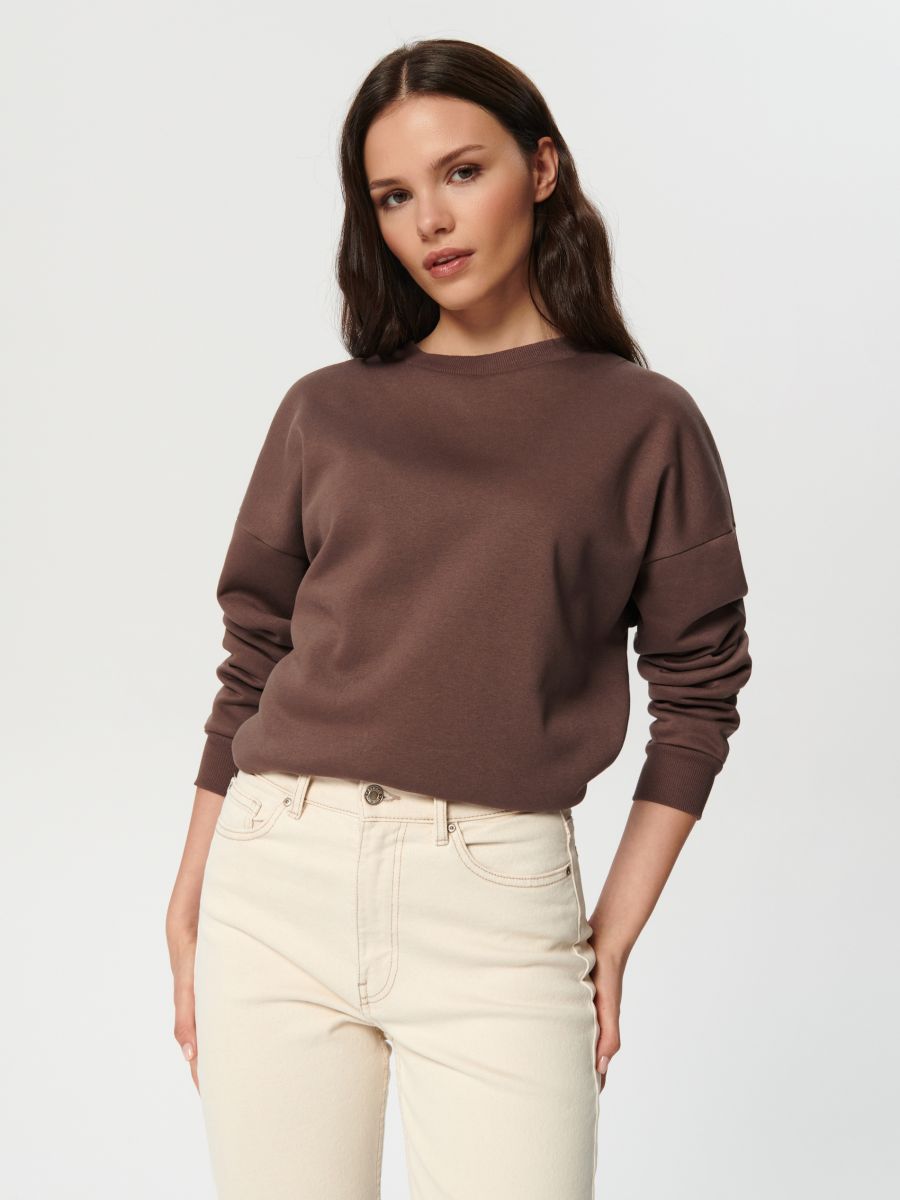 Bluza ze ściągaczami Kolor brązowy  6363J-84X