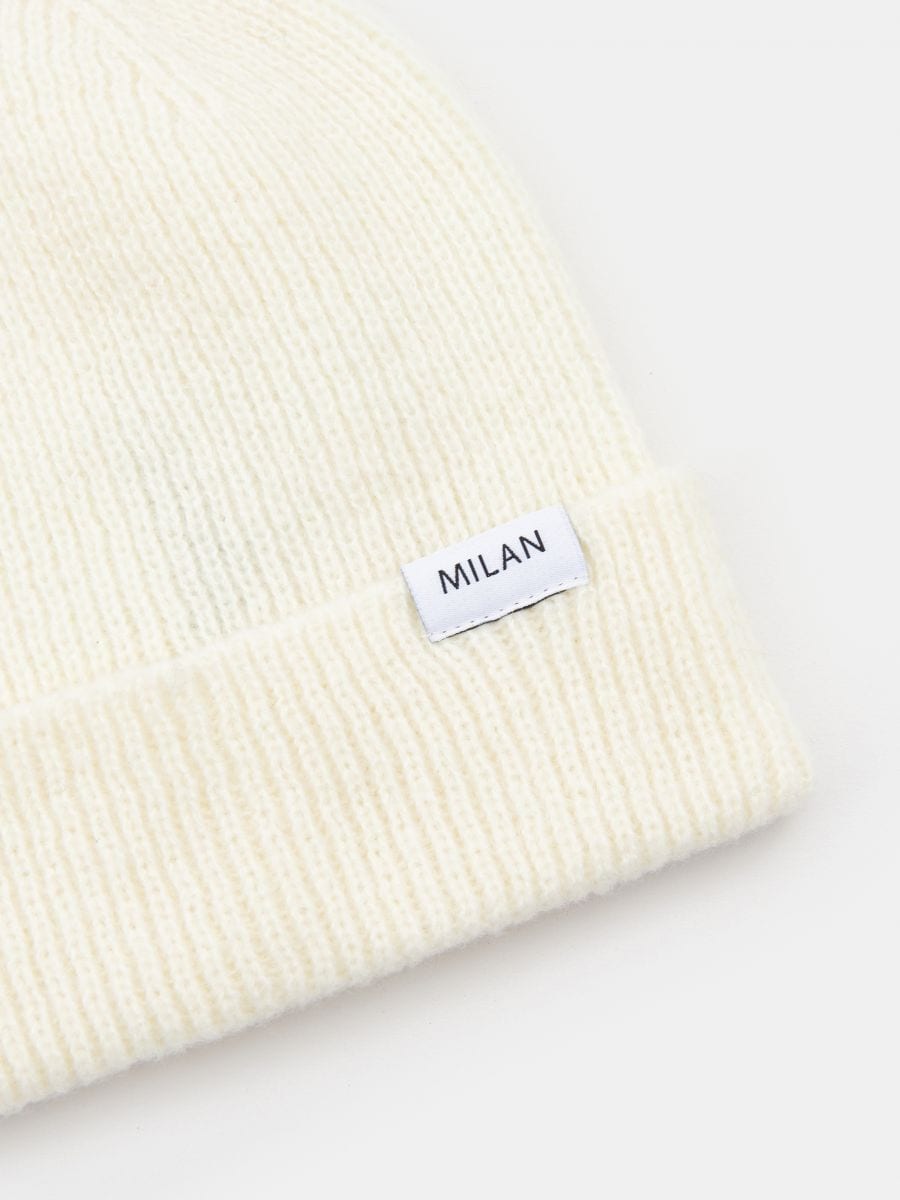 Czapka beanie Kolor kremowy  2889G-01X