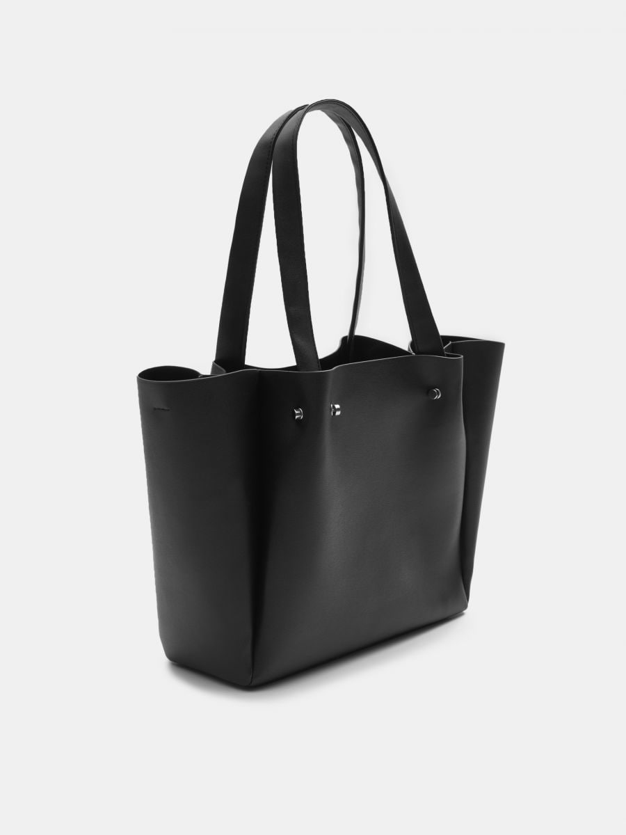 Torba shopper Kolor czarny  6043K-99X