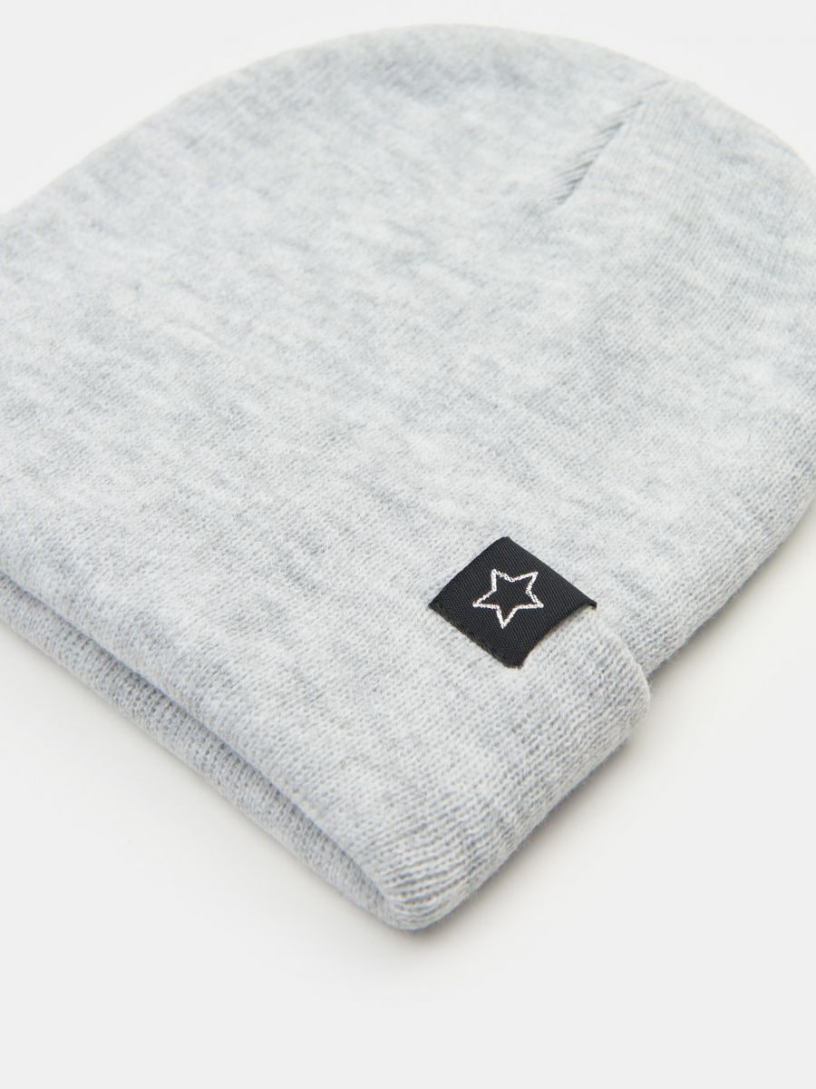 Czapka beanie Kolor szary  1226X-09M