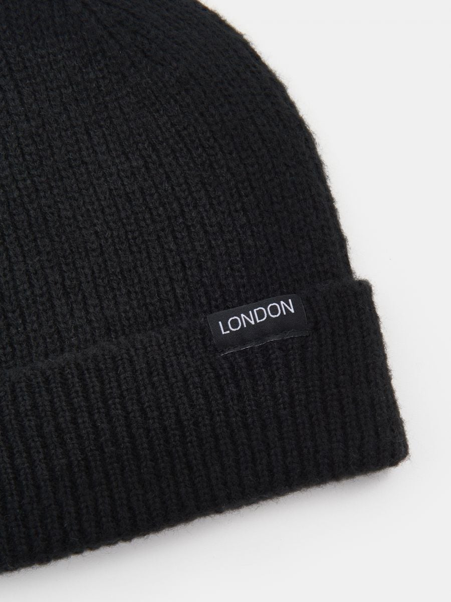 Czapka beanie Kolor czarny  2889G-99X