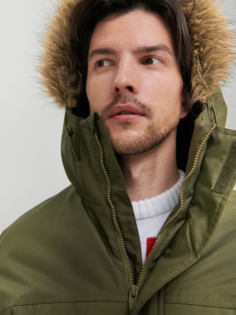 Kurtka parka Kolor khaki  1821O-87X