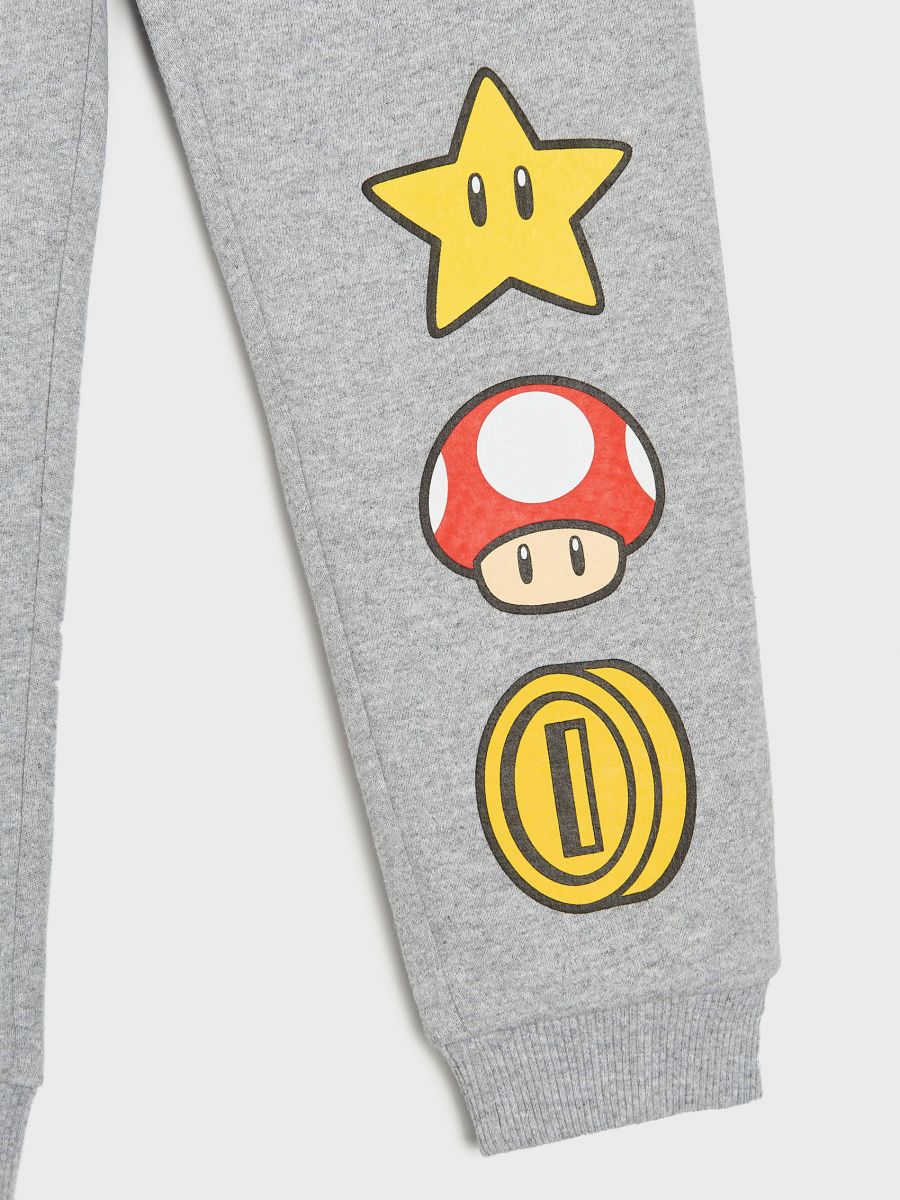 Spodnie dresowe jogger Super Mario Kolor szary  7196Q-09M