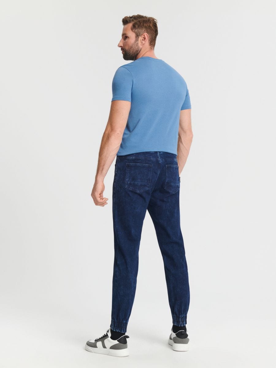 Jeansy jogger Kolor niebieski  1586O-95J