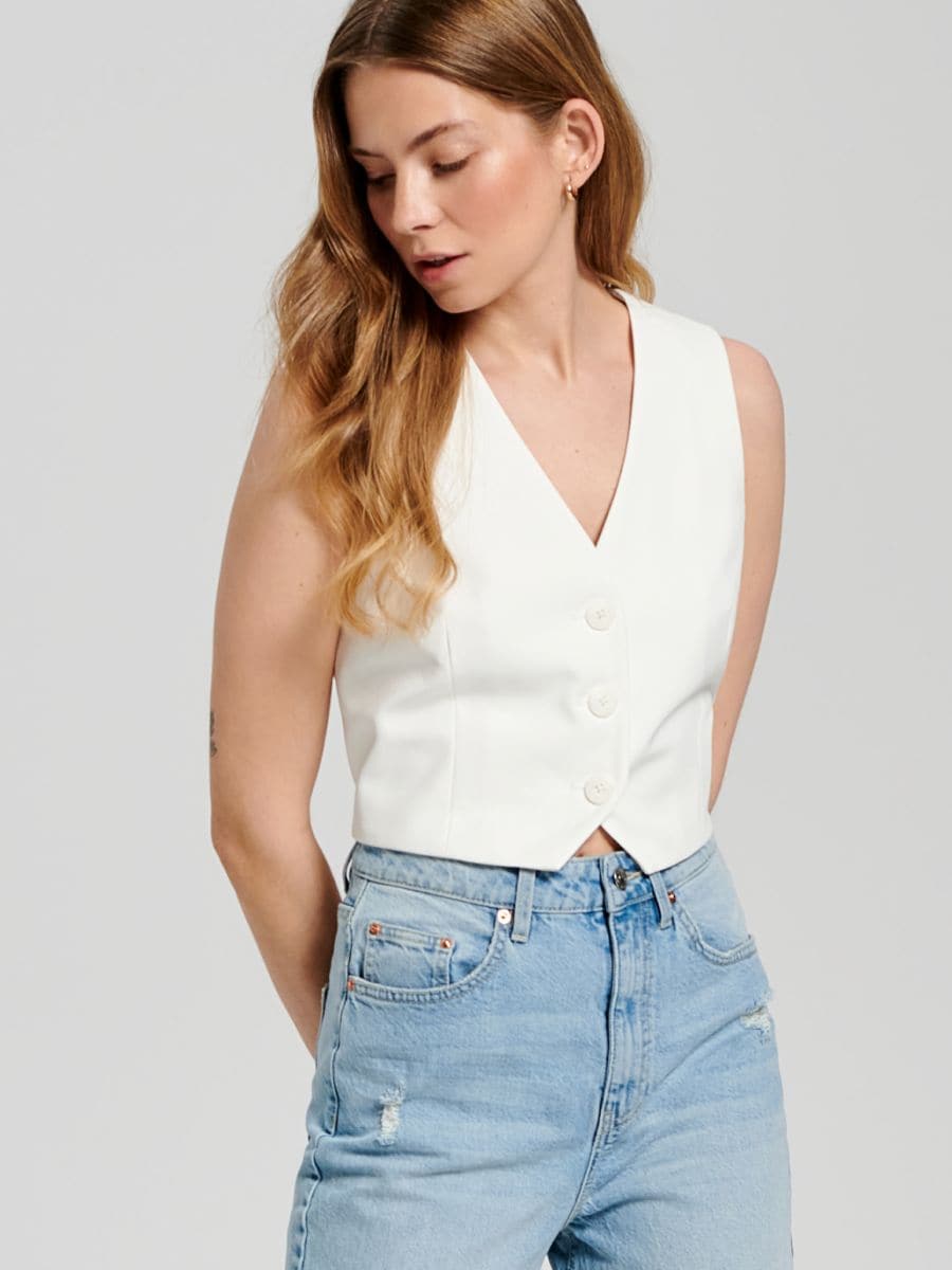 Jeansy mom high waist Kolor niebieski  1145F-05J