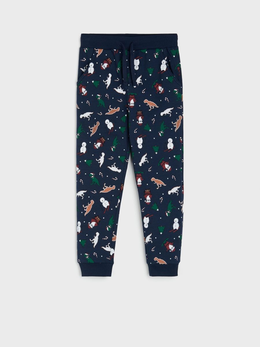 Spodnie dresowe jogger Kolor granatowy  7923Q-59X