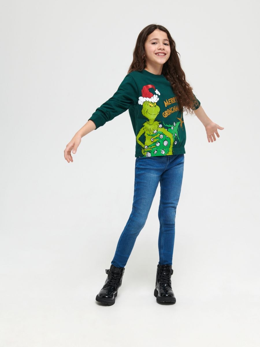Bluza świąteczna Grinch Kolor zielony  8417Q-67X