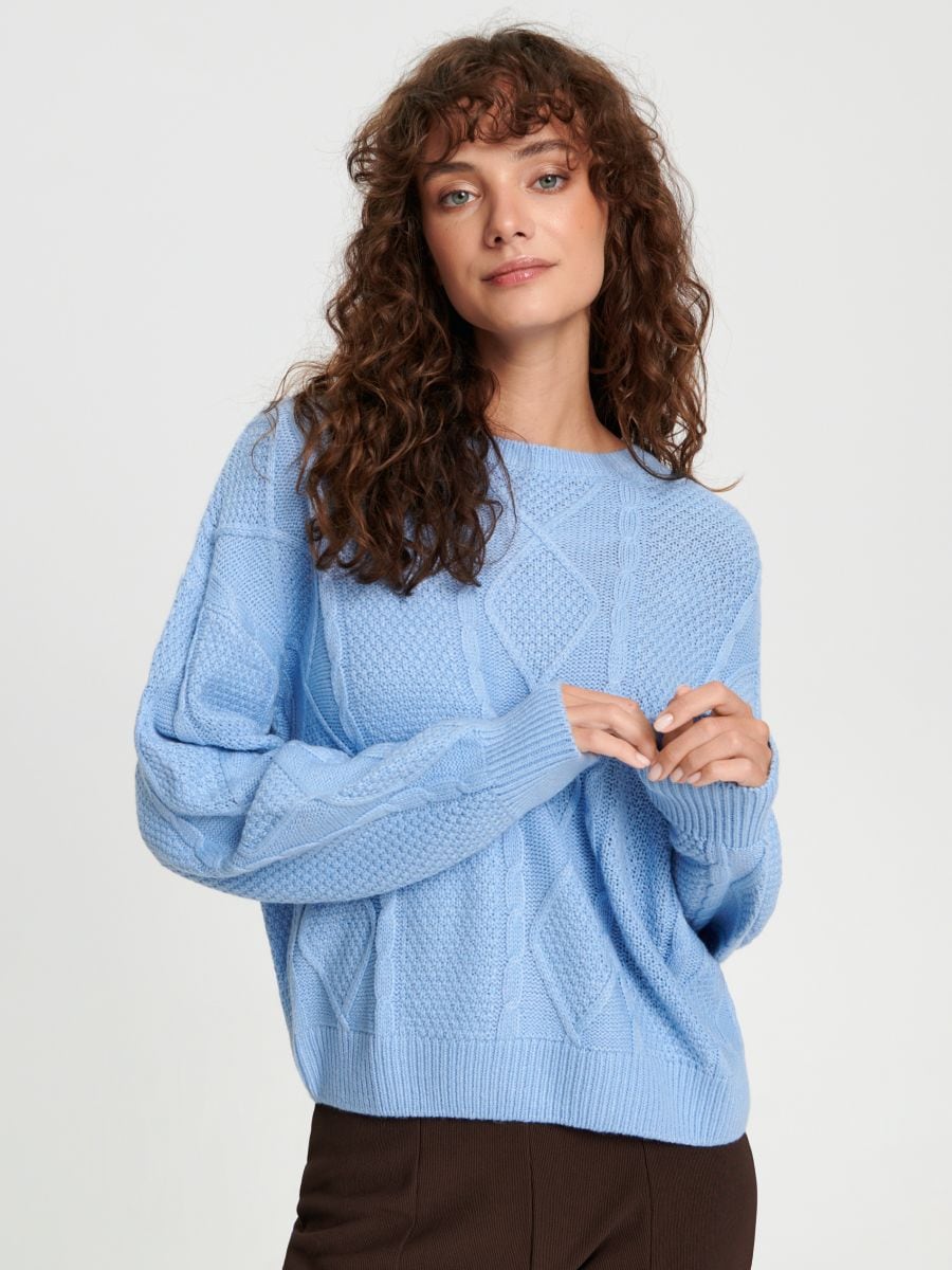 Sweter Kolor błękitny  7384J-05X