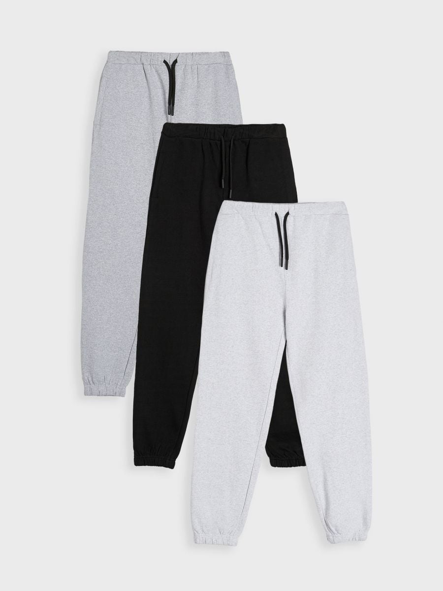 Spodnie dresowe jogger 3 pack Kolor szary  8667M-09M