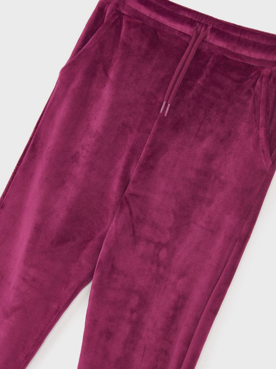 Spodnie dresowe jogger Kolor czerwony  5790R-53X