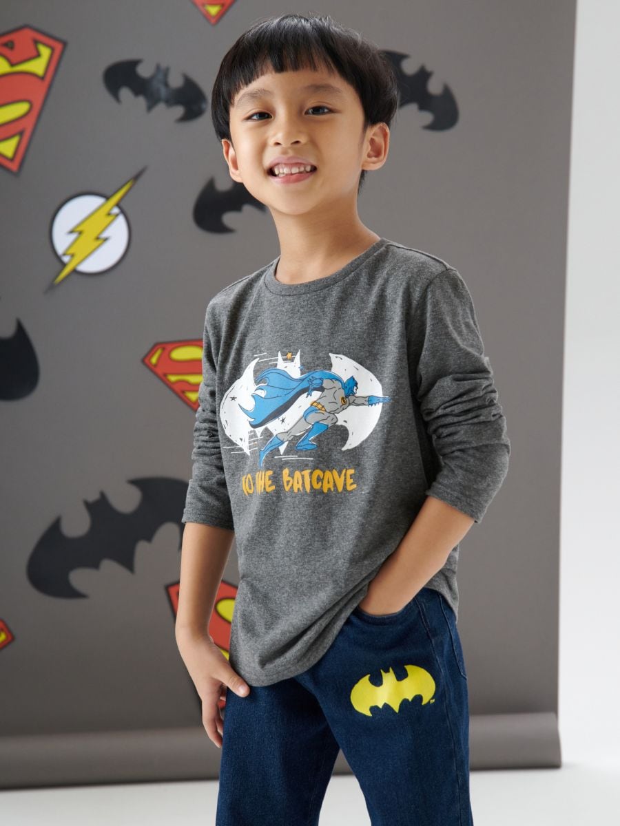 Jeansy pull on Batman Kolor granatowy  7083M-59J