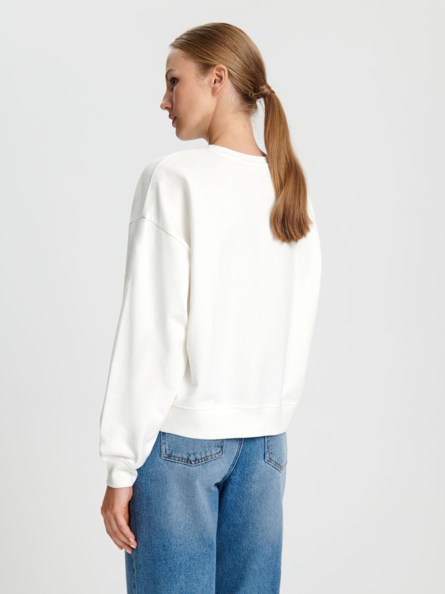 Bluza z nadrukiem Kolor biały  7696X-00X