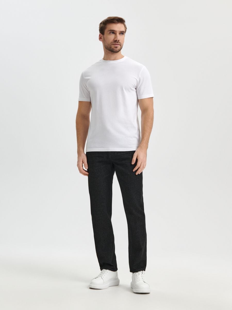 Jeansy regular Kolor czarny  1602O-99J