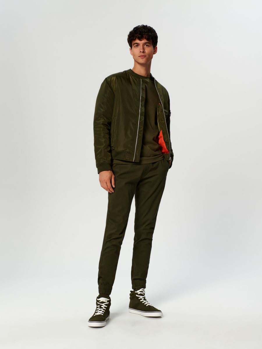 Koszulka basic Kolor khaki  2358O-87X