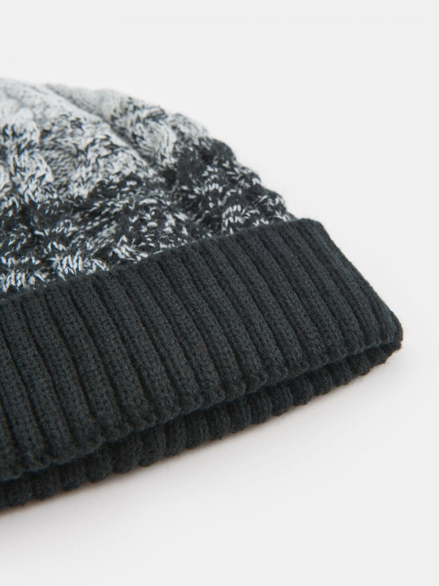 Czapka beanie Kolor szary  9261I-90M