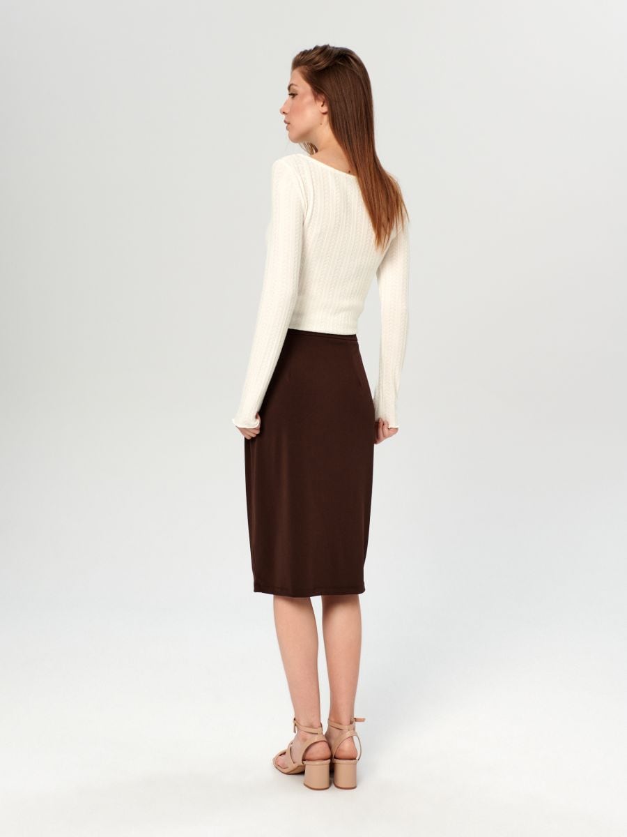 Spódnica mini Kolor brązowy  7233X-89X