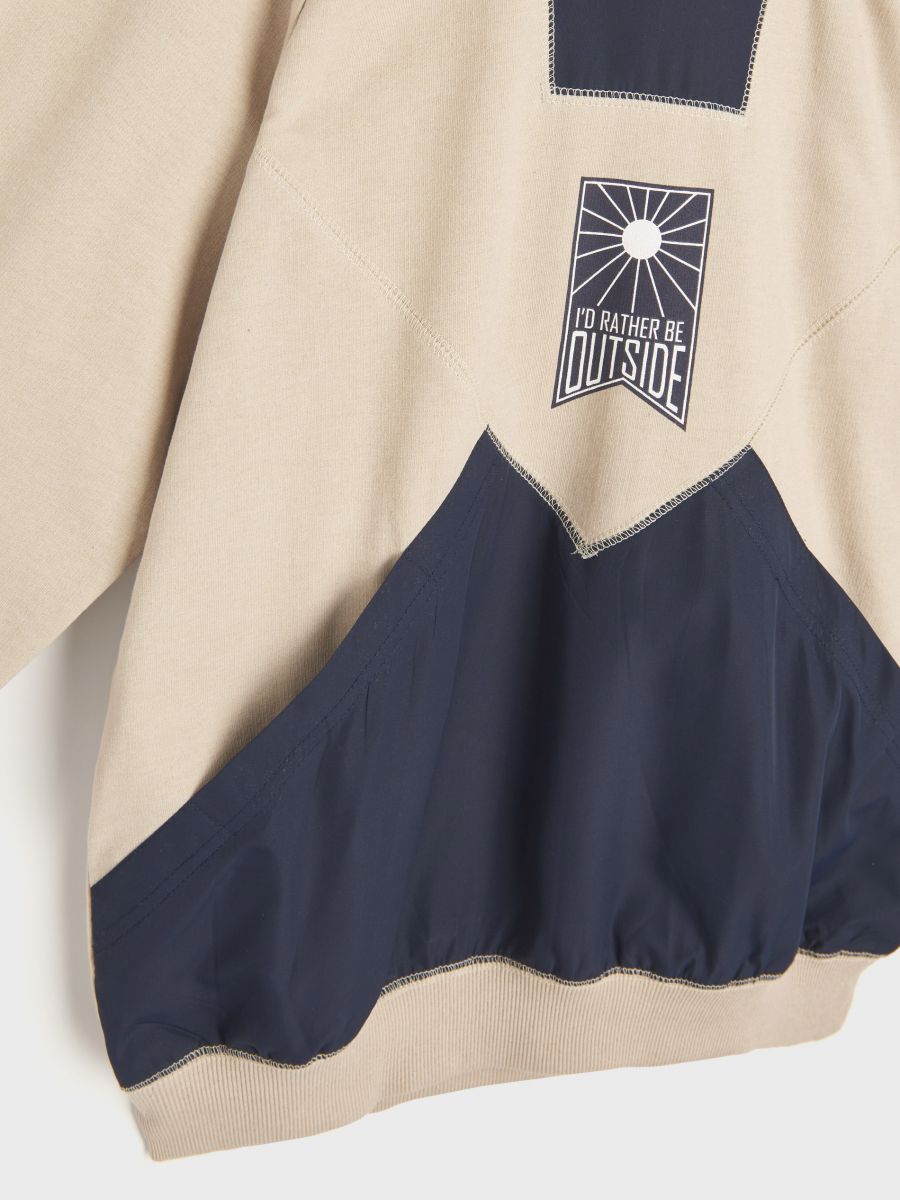 Bluza z kapturem Kolor beżowy  5896X-80X