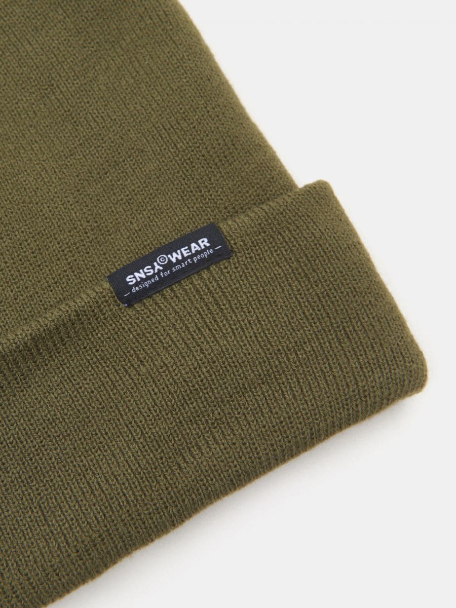 Czapka beanie Kolor khaki  4323A-87X