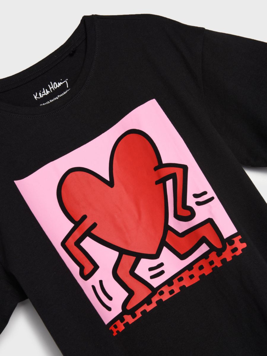 Koszulka Keith Haring Kolor czarny  4946M-99X