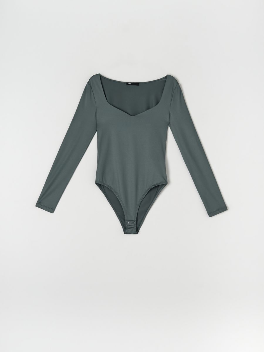 Body z długim rękawem Kolor zielony  6676X-78X