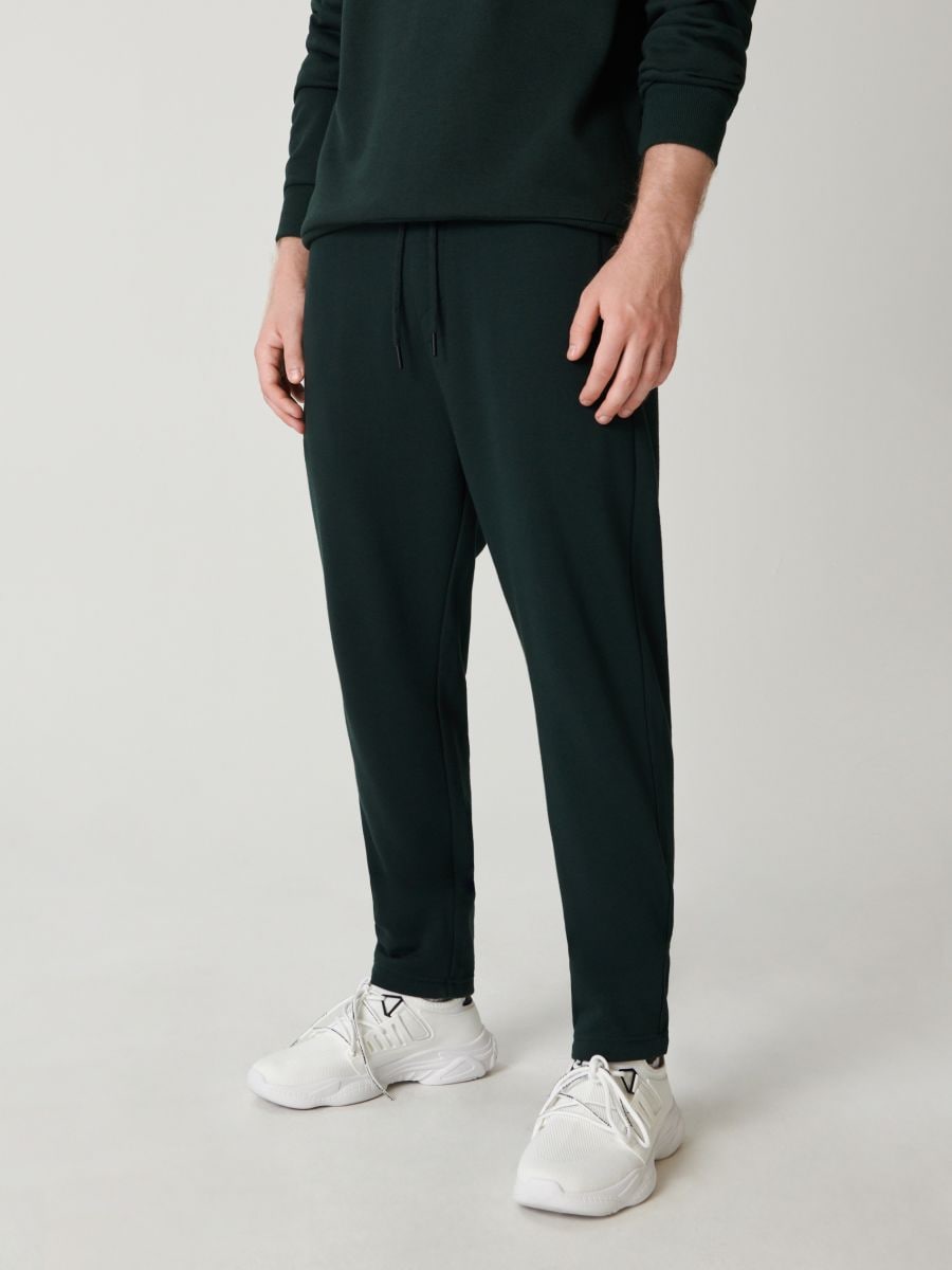 Spodnie dresowe jogger Kolor zielony  1969O-72X