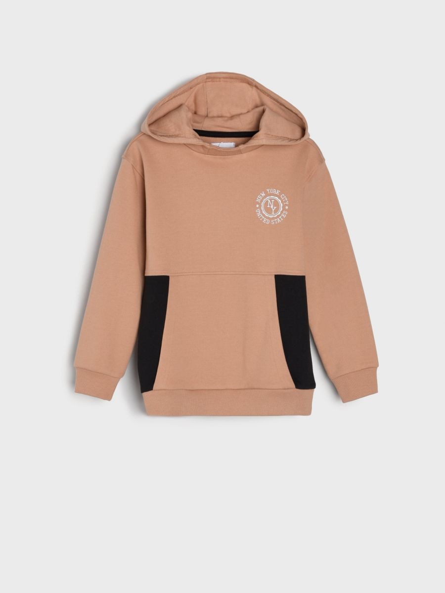 Bluza z kapturem Kolor brązowy  XQ184-84X