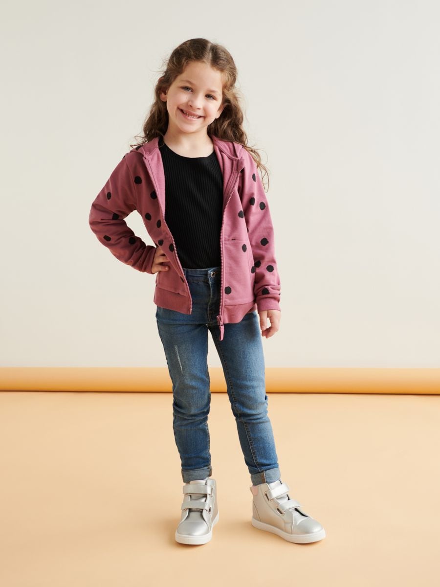 Bluza z kapturem Kolor fioletowy  8502M-34X