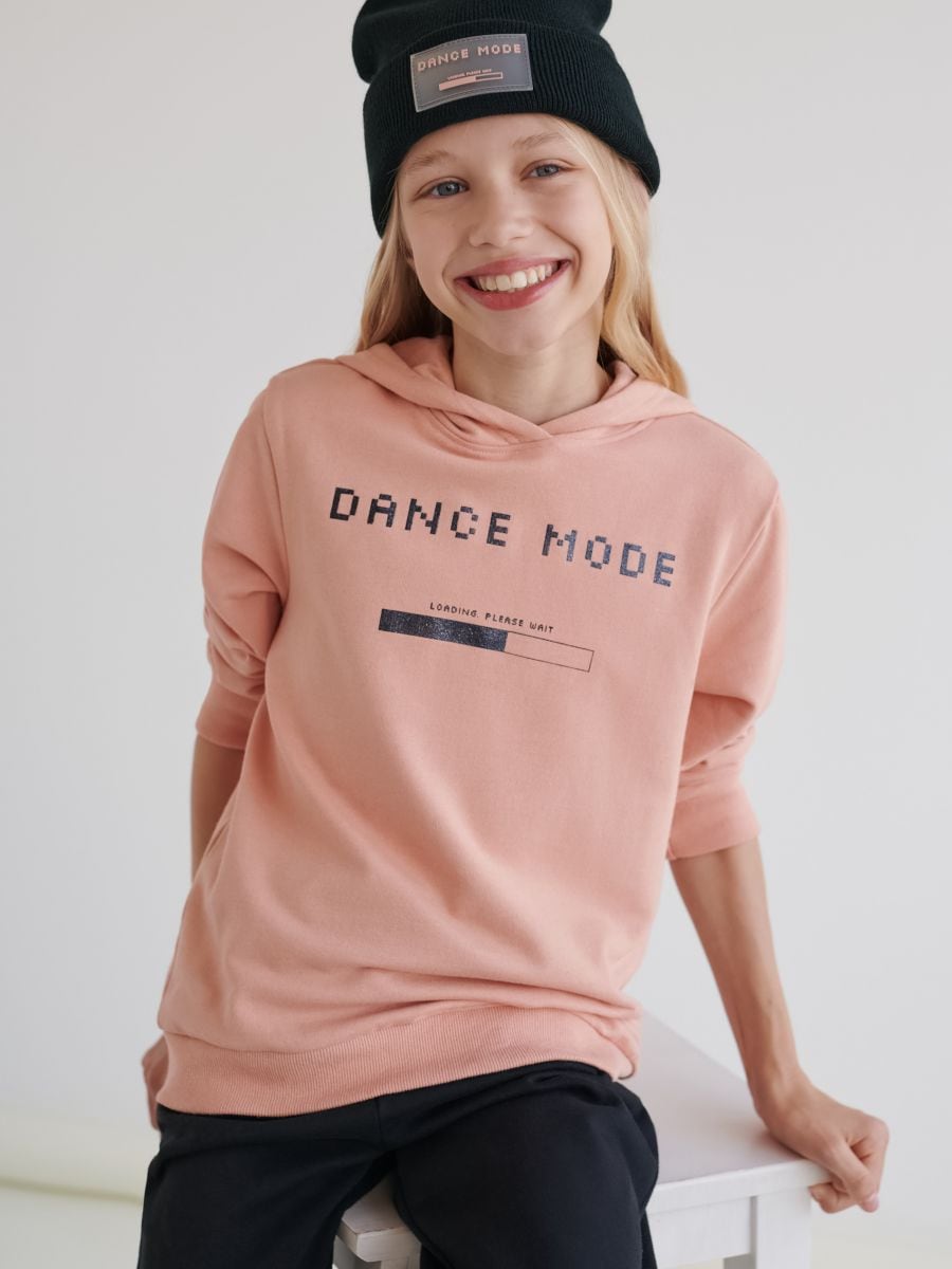 Bluza z kapturem Kolor różowy  8720M-03X