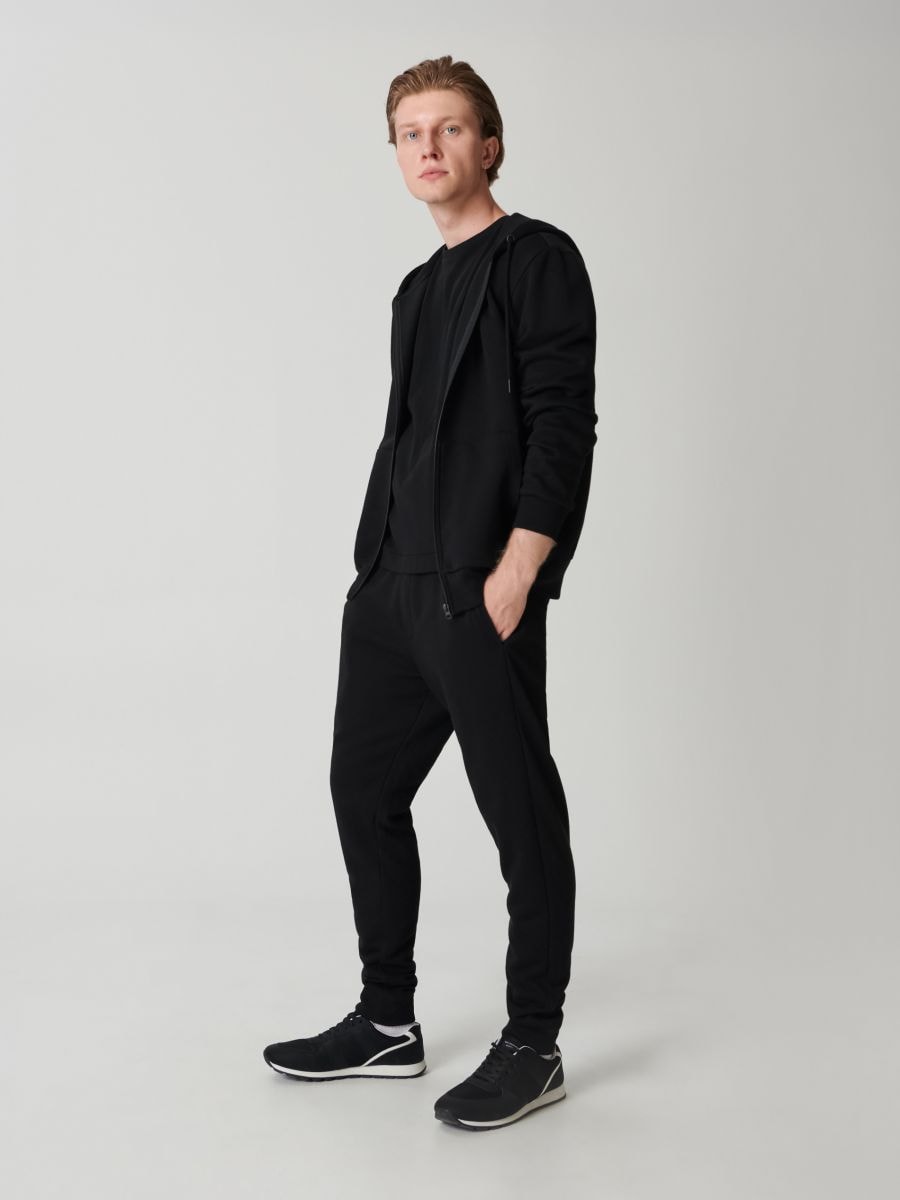 Bluza z kapturem Kolor czarny  0069J-99X