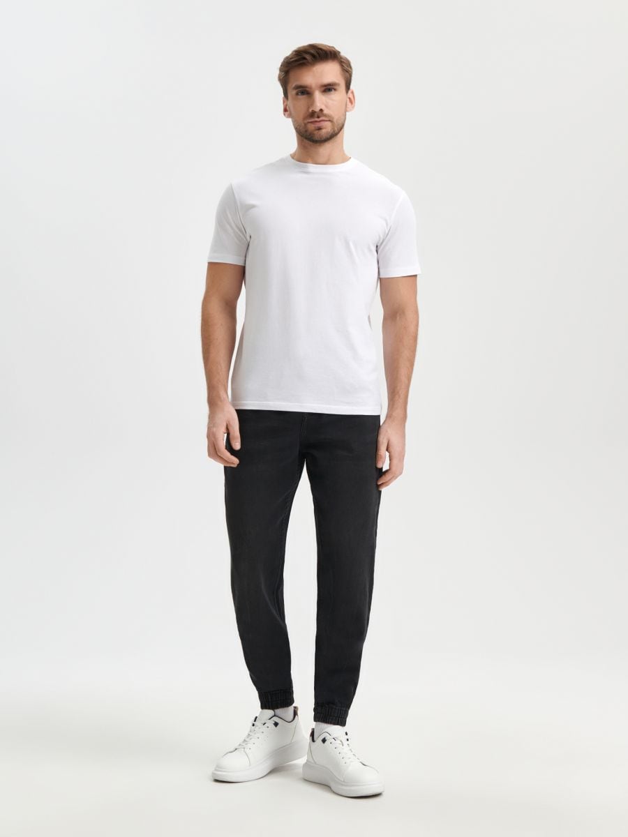 Jeansy jogger Kolor czarny  1611O-99J